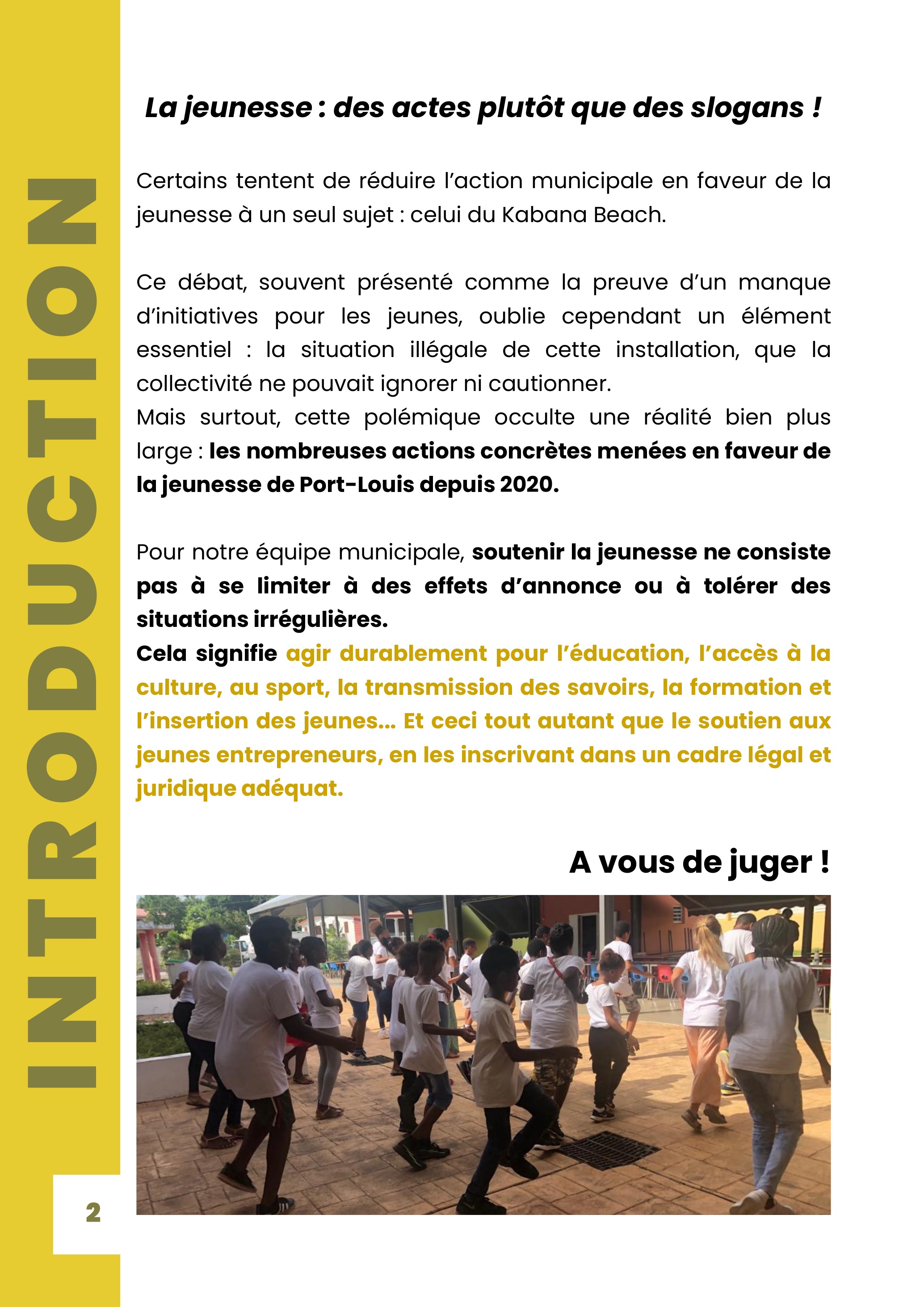 Introduction — La jeunesse : des actes plutôt que des slogans