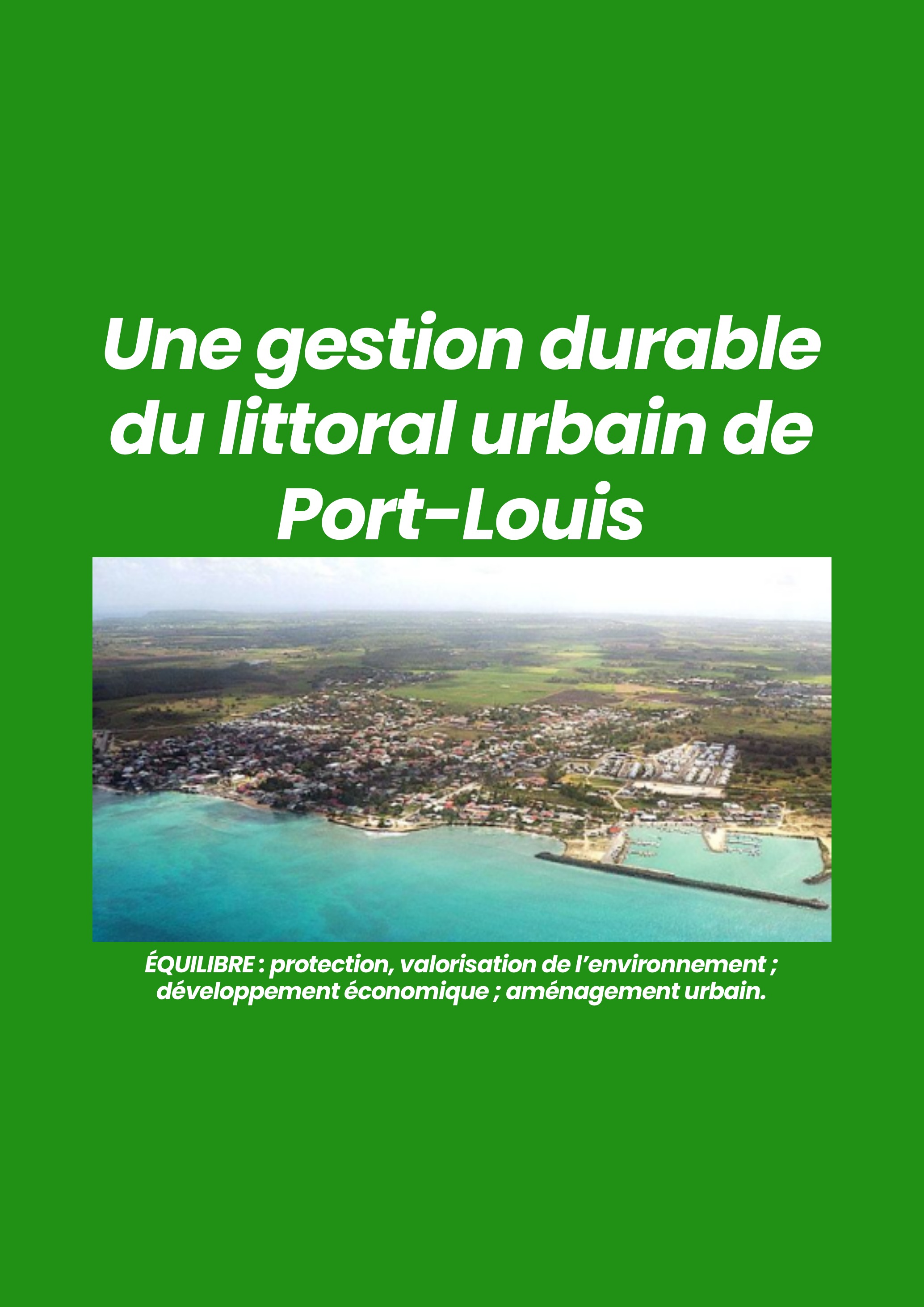 Une gestion durable du littoral urbain de Port-Louis